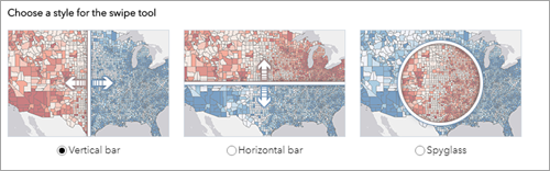 Styles for the swipe tool Styles for the swipe tool