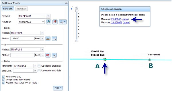 Selecting the first option Selecting the first option
