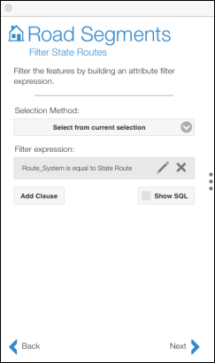 An attribute selection clause is added An attribute selection clause is added