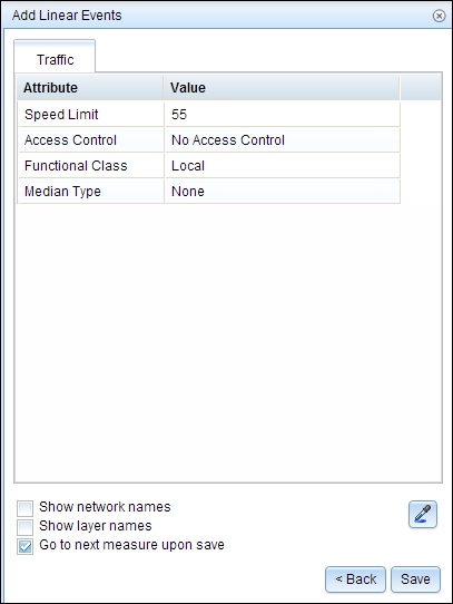 Add Linear Events with user-configured attributes Add Linear Events with user-configured attributes